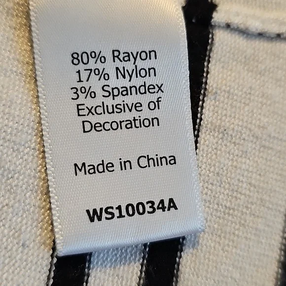 Market and Spruce Black and White Striped Sweater with Elbow Pads - Picture 5 of 6